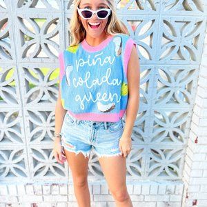 Pina Colada Queen Sweater Vest